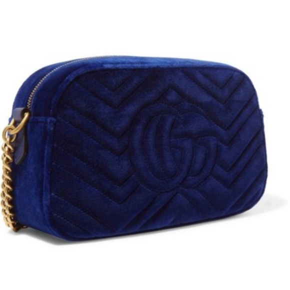 GG Camera Marmont Cobalt blue cross body bag - Picture 2 of 13